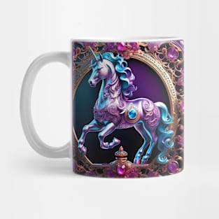 Baroque Bejewelled Unicorn Mug